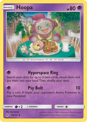 Hoopa card from SM - Forbidden Light