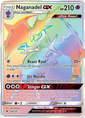 Naganadel GX (Secret) card from SM - Forbidden Light