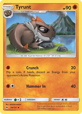Tyrunt card from SM - Forbidden Light