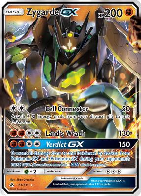 Zygarde GX card from SM - Forbidden Light