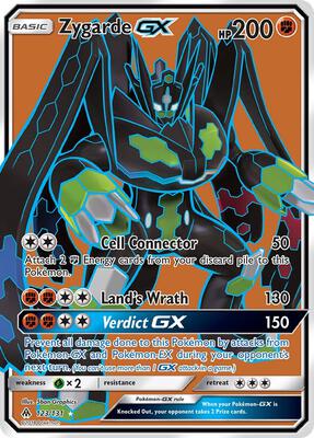 Zygarde GX (Full Art) card from SM - Forbidden Light