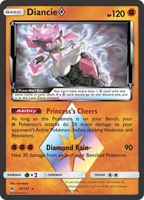 Diancie Prism Star card from SM - Forbidden Light