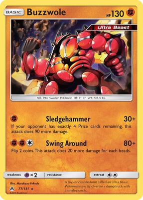Buzzwole card from SM - Forbidden Light