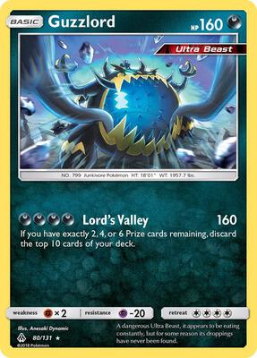 Guzzlord card from SM - Forbidden Light