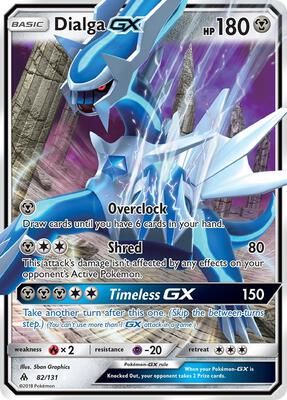 Dialga GX card from SM - Forbidden Light