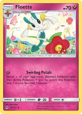 Floette card from SM - Forbidden Light