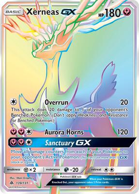 Xerneas GX (Secret) card from SM - Forbidden Light