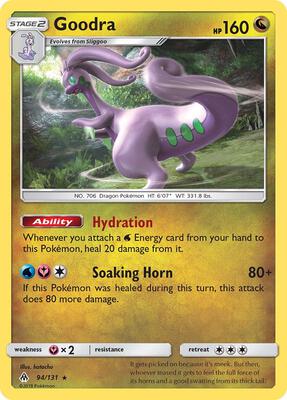 Goodra card from SM - Forbidden Light