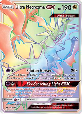 Ultra Necrozma GX (Secret) card from SM - Forbidden Light