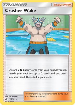 Crasher Wake card from SM - Forbidden Light