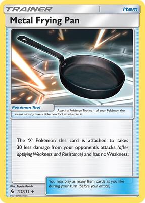 Metal Frying Pan card from SM - Forbidden Light