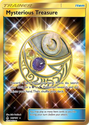 Mysterious Treasure (Secret) card from SM - Forbidden Light