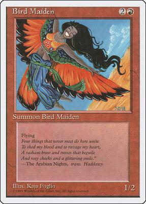 Bird Maiden card from Fourth Edition