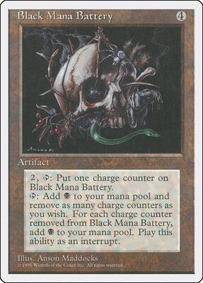 Black Mana Battery card from Fourth Edition