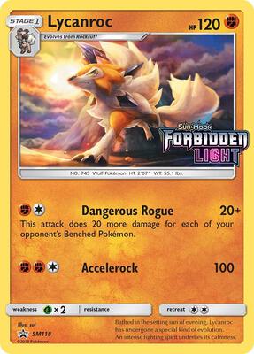 Lycanroc - SM118 (Prerelease) card from SM Promos