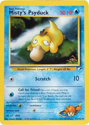 Misty's Psyduck [W Stamped] card from WoTC Promo