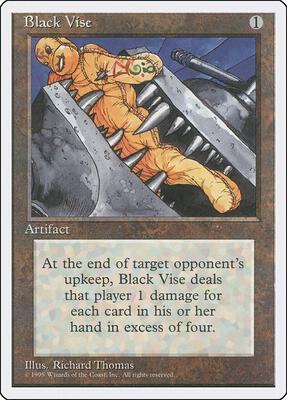 Black Vise card from Fourth Edition