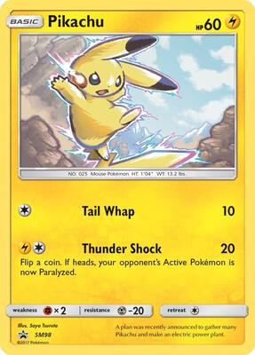 Pikachu - SM98 card from SM Promos