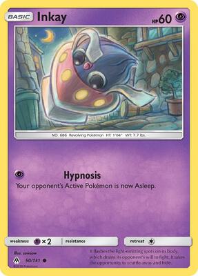 Inkay card from SM - Forbidden Light