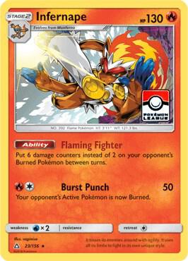 Infernape - 23/156 (Pokemon League) card from League & Championship Cards
