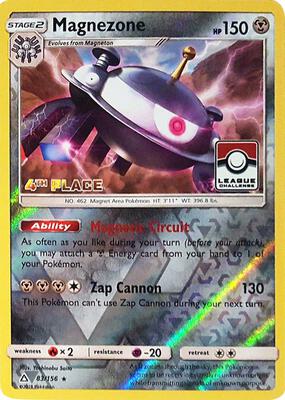 Magnezone - 83/156 (League Challenge) [4th Place] card from League & Championship Cards