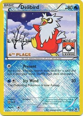 Delibird - 38/149 (Pokemon League) [4th Place] card from League & Championship Cards
