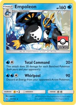 Empoleon - 34/156 (Pokemon League) card from League & Championship Cards