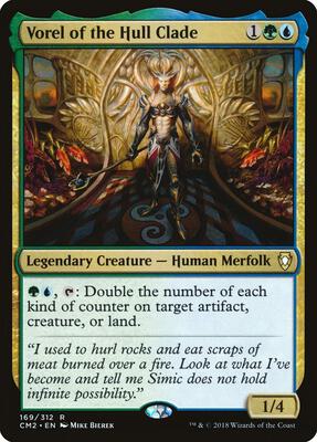 Vorel of the Hull Clade card from Commander Anthology Volume II