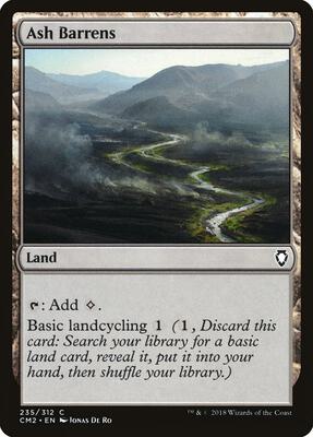 Ash Barrens card from Commander Anthology Volume II