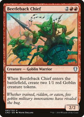 Beetleback Chief card from Commander Anthology Volume II