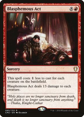 Blasphemous Act card from Commander Anthology Volume II