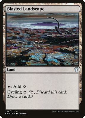 Blasted Landscape card from Commander Anthology Volume II