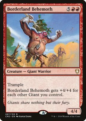 Borderland Behemoth card from Commander Anthology Volume II