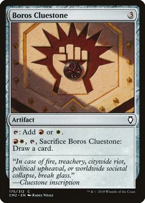 Boros Cluestone card from Commander Anthology Volume II