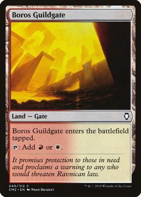 Boros Guildgate card from Commander Anthology Volume II