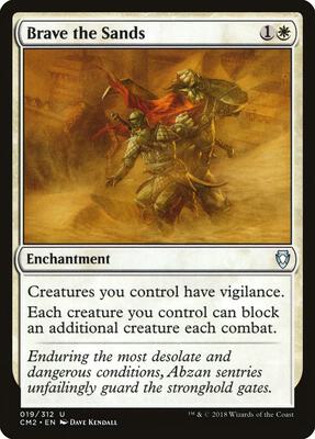 Brave the Sands card from Commander Anthology Volume II
