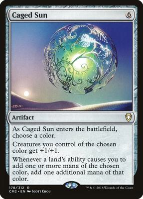Caged Sun card from Commander Anthology Volume II