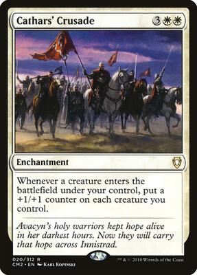 Cathars' Crusade card from Commander Anthology Volume II