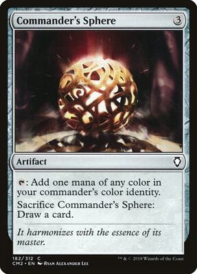 Commander's Sphere card from Commander Anthology Volume II