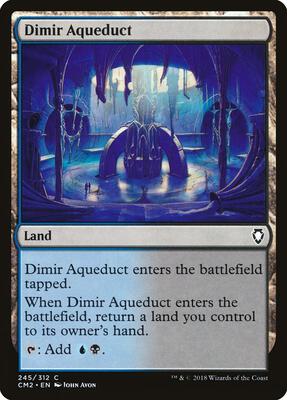 Dimir Aqueduct card from Commander Anthology Volume II