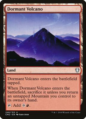 Dormant Volcano card from Commander Anthology Volume II