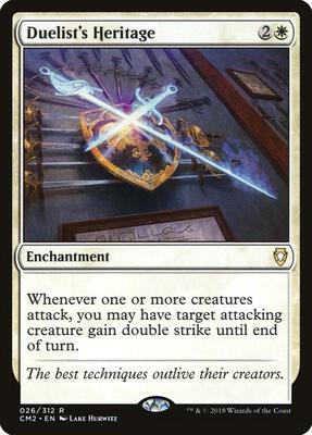 Duelist's Heritage card from Commander Anthology Volume II