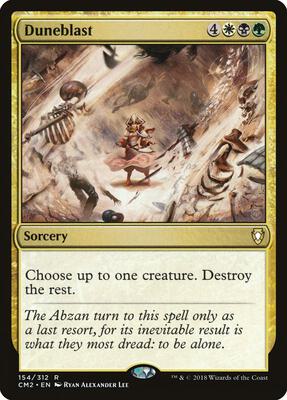 Duneblast card from Commander Anthology Volume II