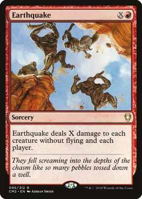 Earthquake card from Commander Anthology Volume II