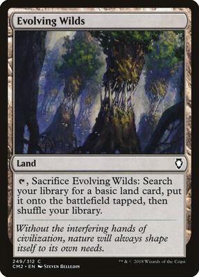 Evolving Wilds card from Commander Anthology Volume II