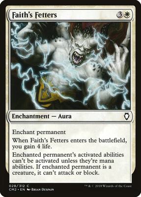 Faith's Fetters card from Commander Anthology Volume II