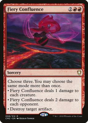 Fiery Confluence card from Commander Anthology Volume II