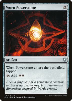 Worn Powerstone card from Commander Anthology Volume II