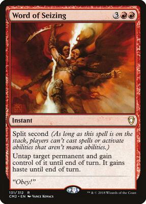 Word of Seizing card from Commander Anthology Volume II