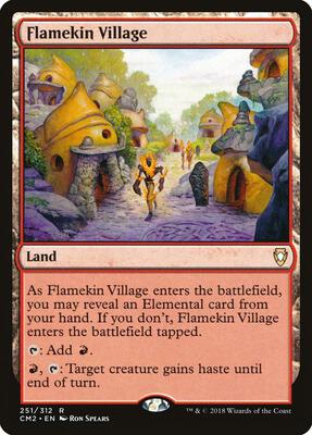 Flamekin Village card from Commander Anthology Volume II